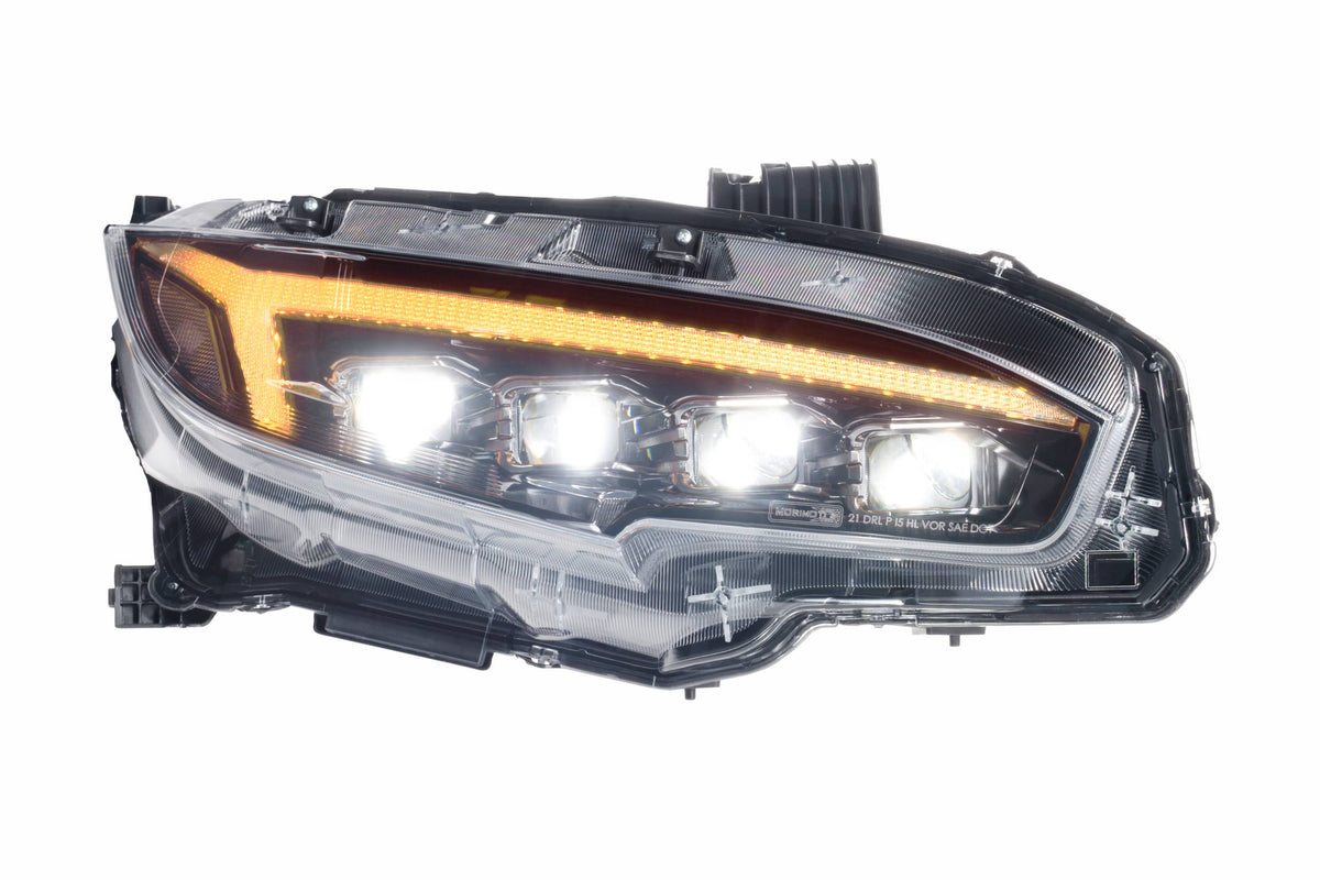 XB LED Headlights: Honda Civic (16-21)(Gen II / Pair) - Apollo Off-Road