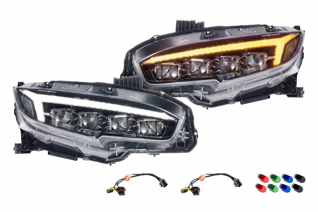 XB LED Headlights: Honda Civic (16-21)(Gen II / Pair) - Apollo Off-Road
