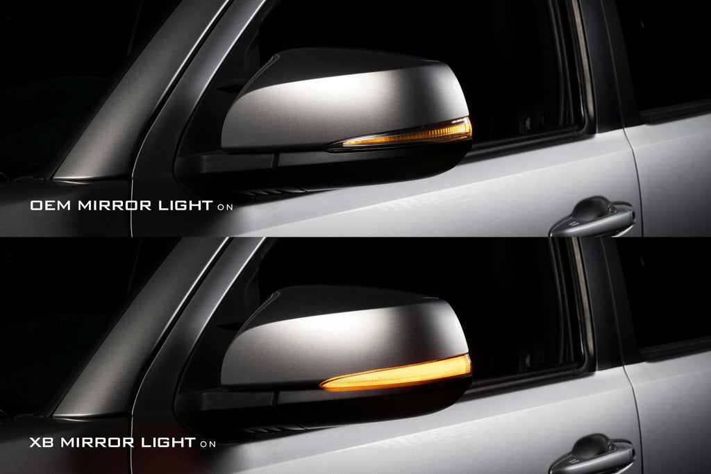 XB LED Side Mirror Lights: Toyota Tacoma (16-21 / Pair) - Apollo Off-Road