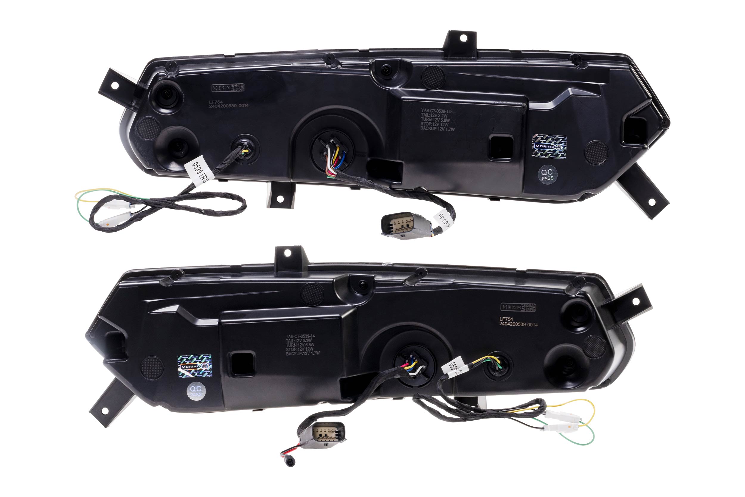XB LED Tail Lights: 14- 19 Corvette C7 (C8 Style / Set) Choose Smoked / Red - Apollo Off-Road