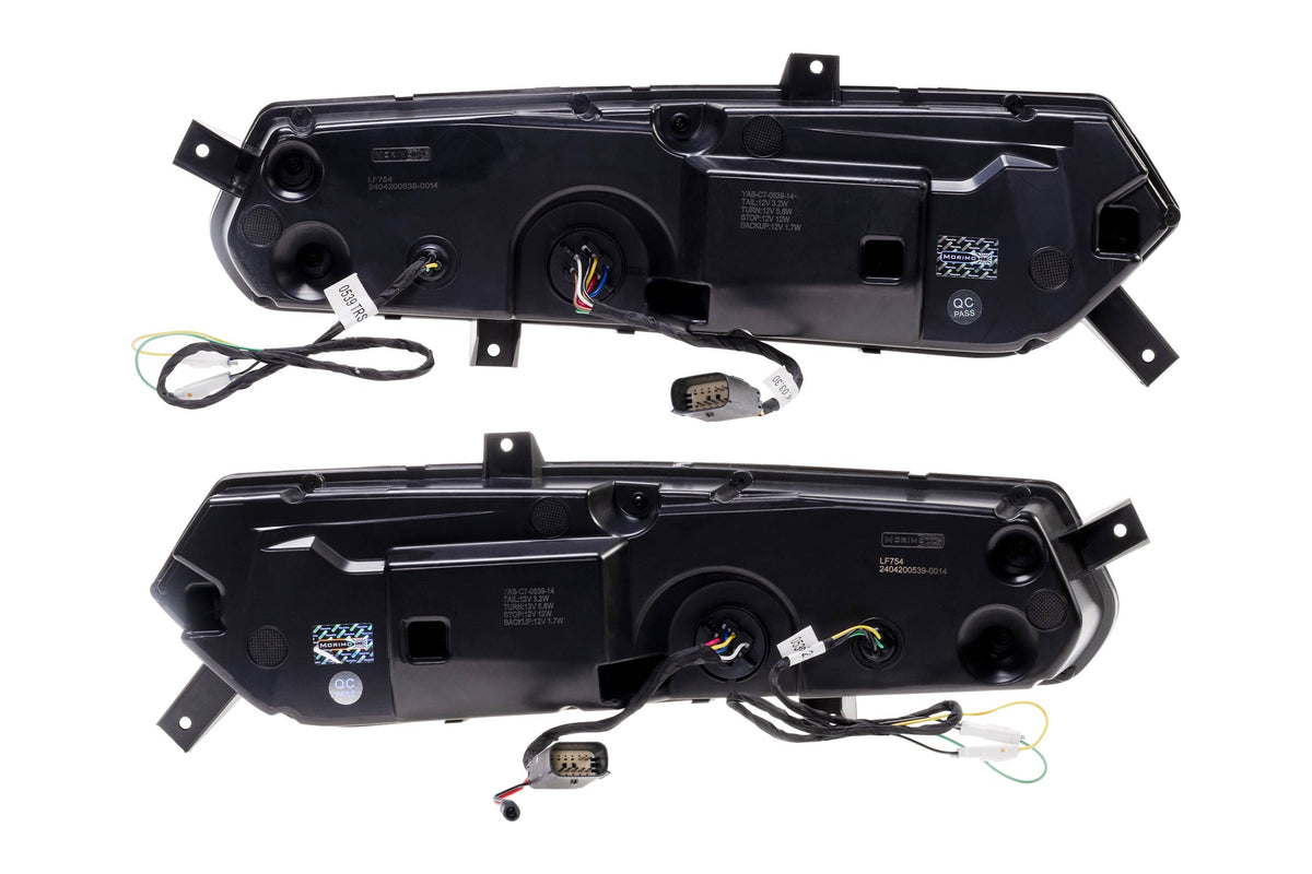 XB LED Tail Lights: 14- 19 Corvette C7 (C8 Style / Set) Choose Smoked / Red - Apollo Off-Road