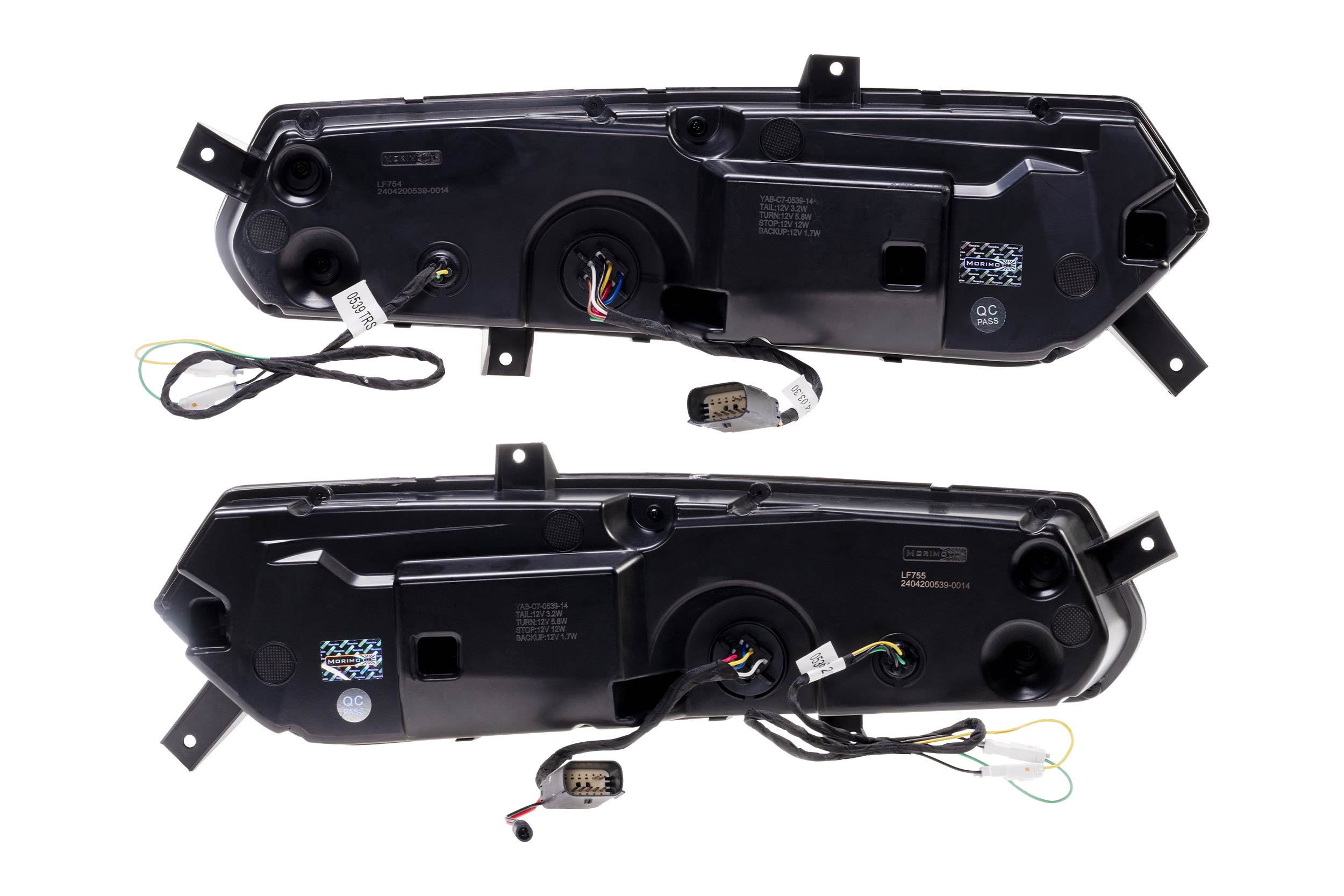 XB LED Tail Lights: 14- 19 Corvette C7 (C8 Style / Set) Choose Smoked / Red - Apollo Off-Road