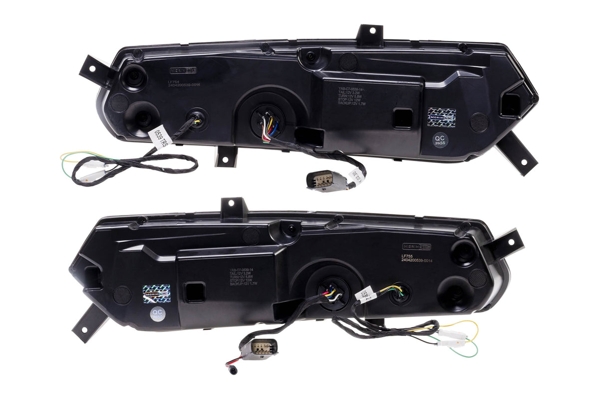 XB LED Tail Lights: 14- 19 Corvette C7 (C8 Style / Set) Choose Smoked / Red - Apollo Off-Road