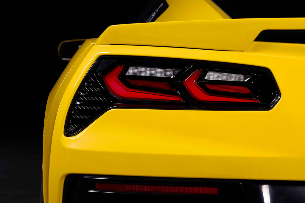 XB LED Tail Lights: 14- 19 Corvette C7 (C8 Style / Set) Choose Smoked / Red - Apollo Off-Road