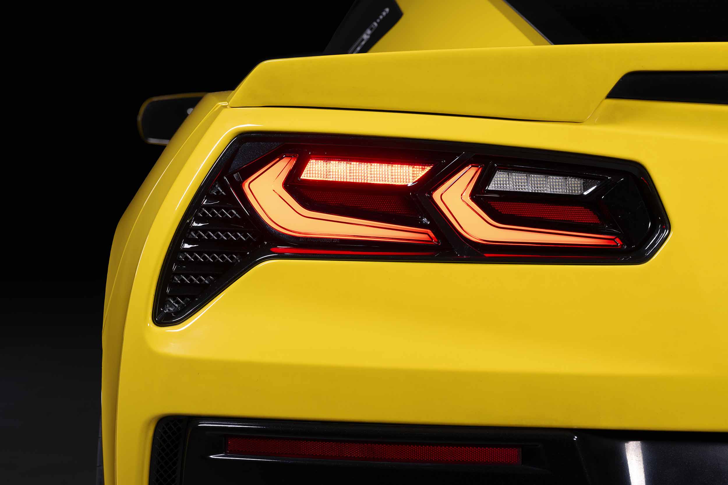 XB LED Tail Lights: 14- 19 Corvette C7 (C8 Style / Set) Choose Smoked / Red - Apollo Off-Road