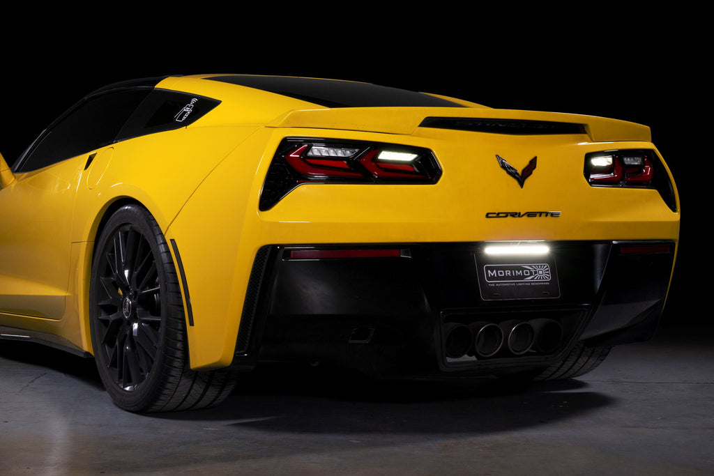 XB LED Tail Lights: 14- 19 Corvette C7 (C8 Style / Set) Choose Smoked / Red - Apollo Off-Road