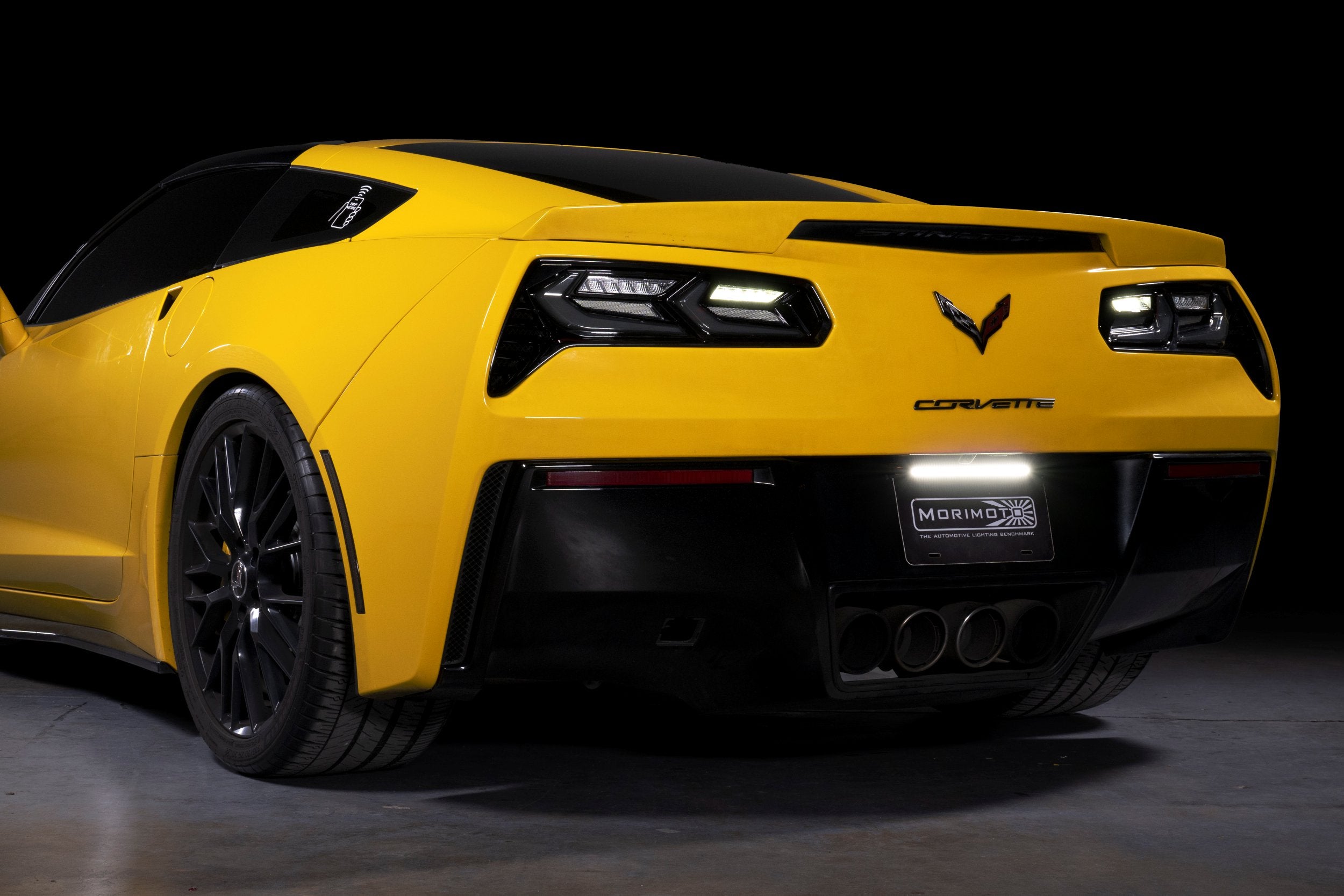 XB LED Tail Lights: 14- 19 Corvette C7 (C8 Style / Set) Choose Smoked / Red - Apollo Off-Road