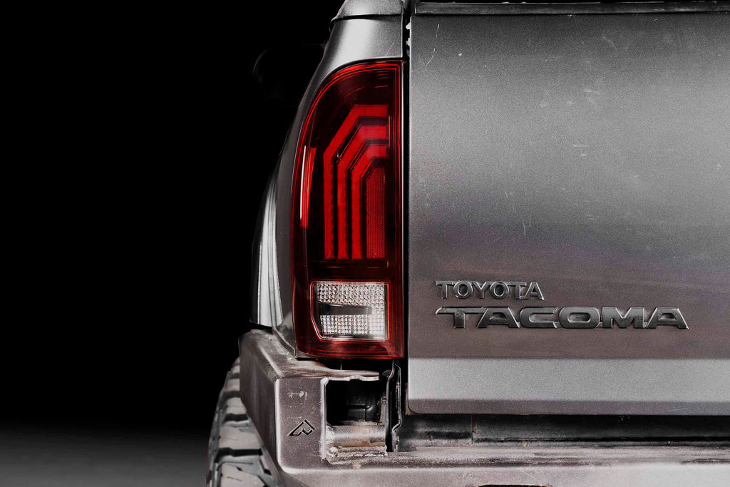 XB LED Tail Lights: 2005-2015 Toyota Tacoma, Set (Choose Red or Clear Lens) - Apollo Off-Road