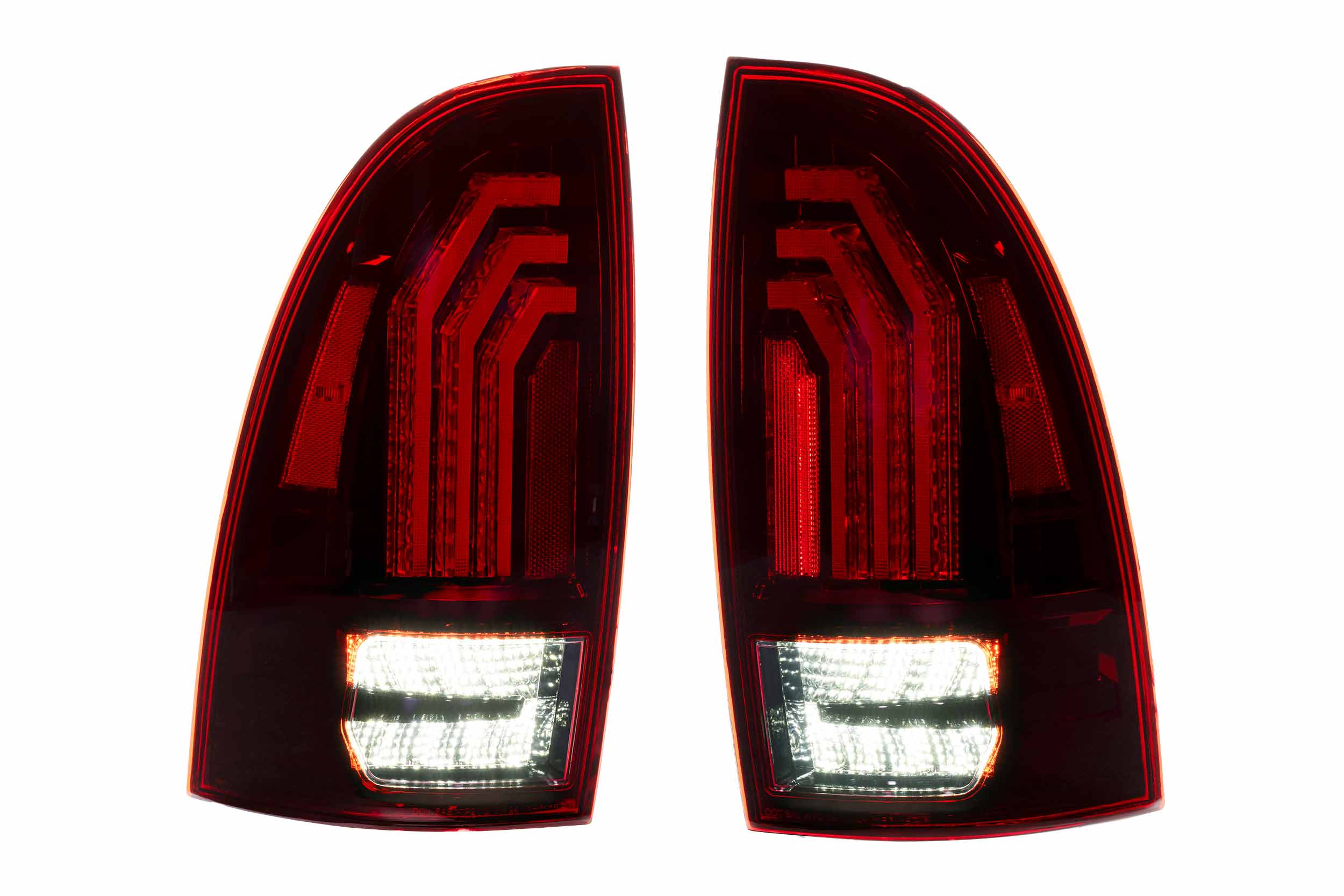 XB LED Tail Lights: 2005-2015 Toyota Tacoma, Set (Choose Red or Clear Lens) - Apollo Off-Road