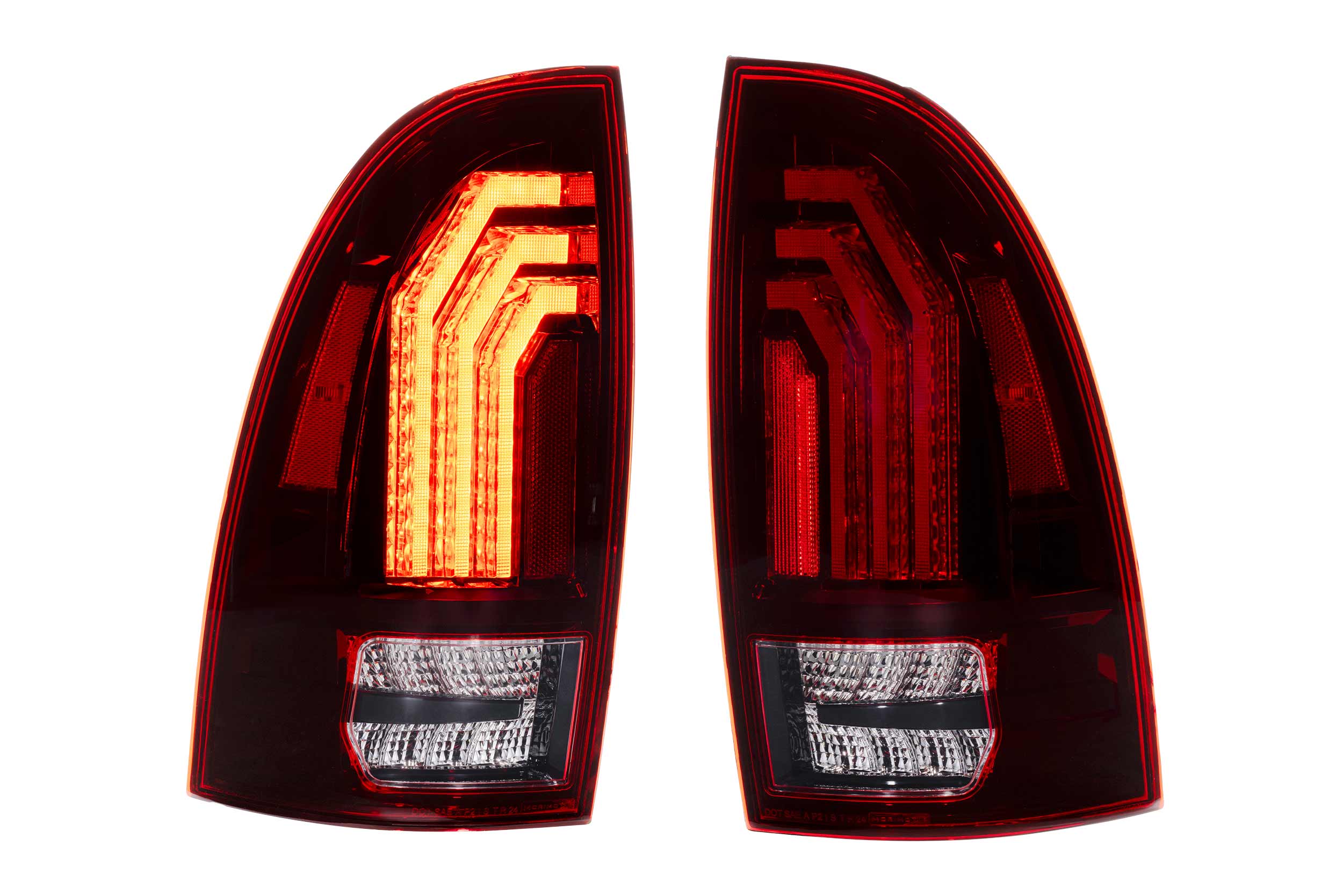 XB LED Tail Lights: 2005-2015 Toyota Tacoma, Set (Choose Red or Clear Lens) - Apollo Off-Road