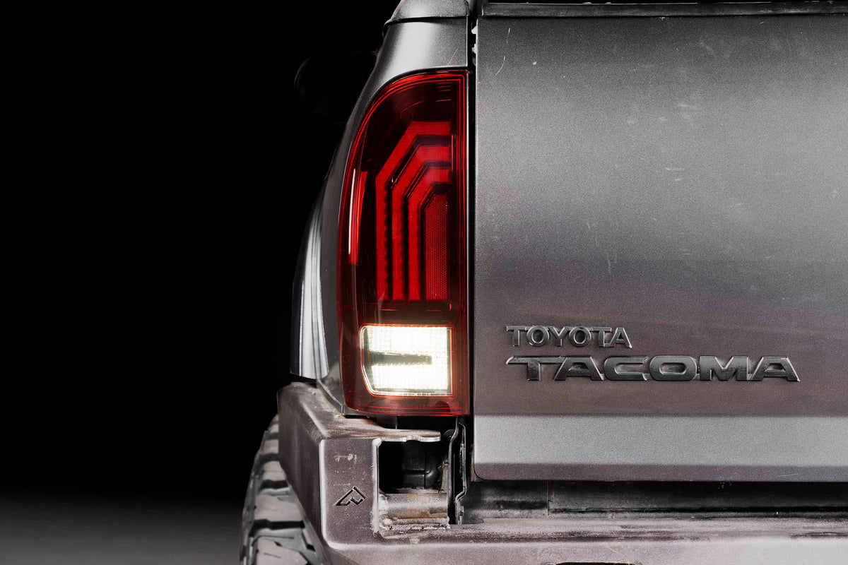 XB LED Tail Lights: 2005-2015 Toyota Tacoma, Set (Choose Red or Clear Lens) - Apollo Off-Road
