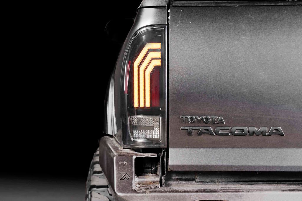 XB LED Tail Lights: 2005-2015 Toyota Tacoma, Set (Choose Red or Clear Lens) - Apollo Off-Road