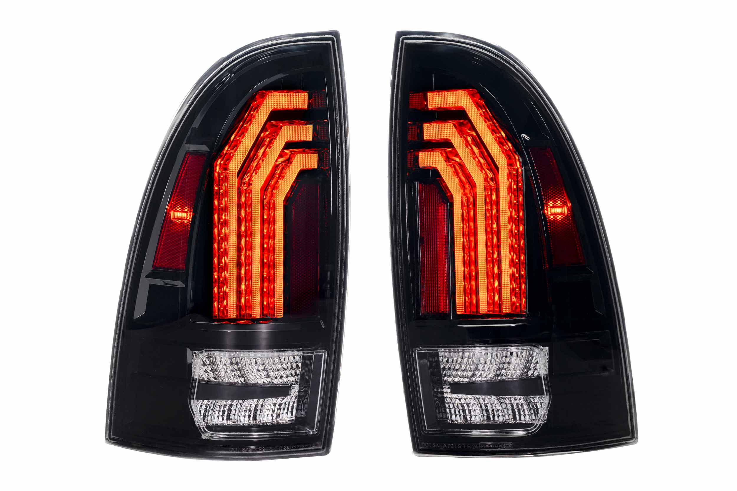 XB LED Tail Lights: 2005-2015 Toyota Tacoma, Set (Choose Red or Clear Lens) - Apollo Off-Road