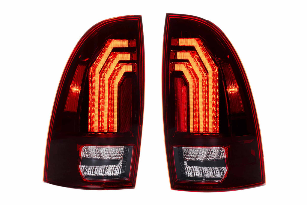 XB LED Tail Lights: 2005-2015 Toyota Tacoma, Set (Choose Red or Clear Lens) - Apollo Off-Road