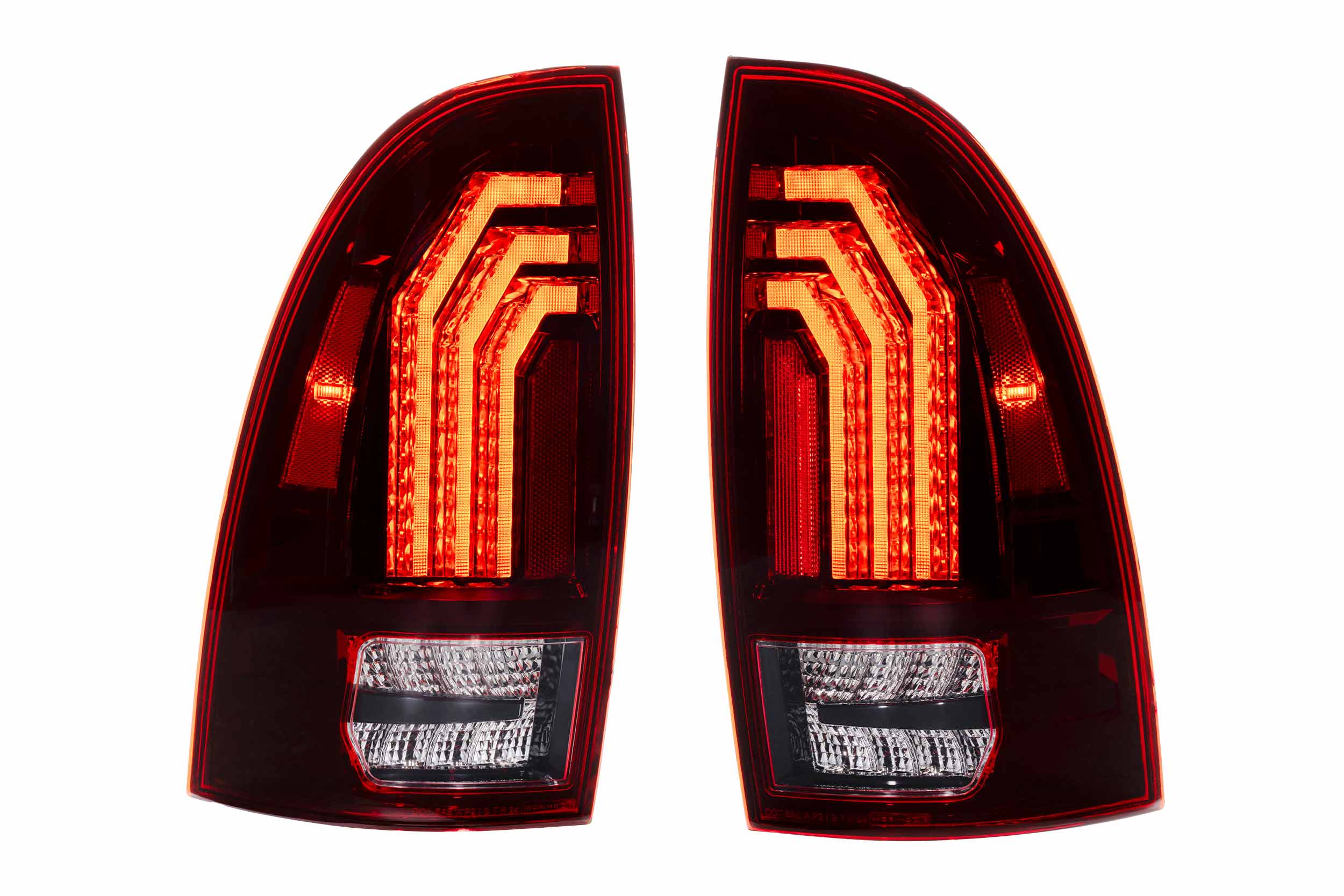 XB LED Tail Lights: 2005-2015 Toyota Tacoma, Set (Choose Red or Clear Lens) - Apollo Off-Road