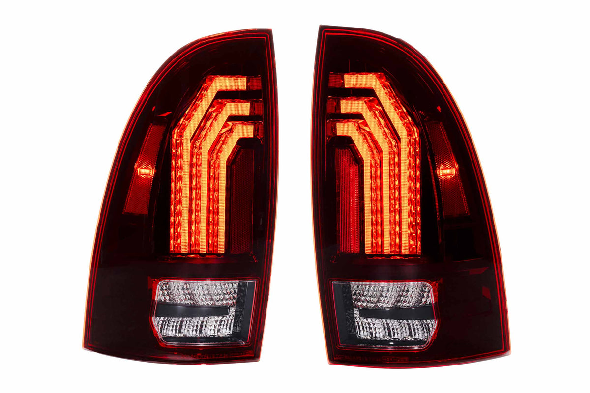XB LED Tail Lights: 2005-2015 Toyota Tacoma, Set (Choose Red or Clear Lens) - Apollo Off-Road