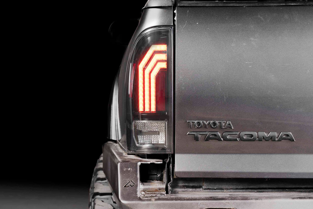 XB LED Tail Lights: 2005-2015 Toyota Tacoma, Set (Choose Red or Clear Lens) - Apollo Off-Road