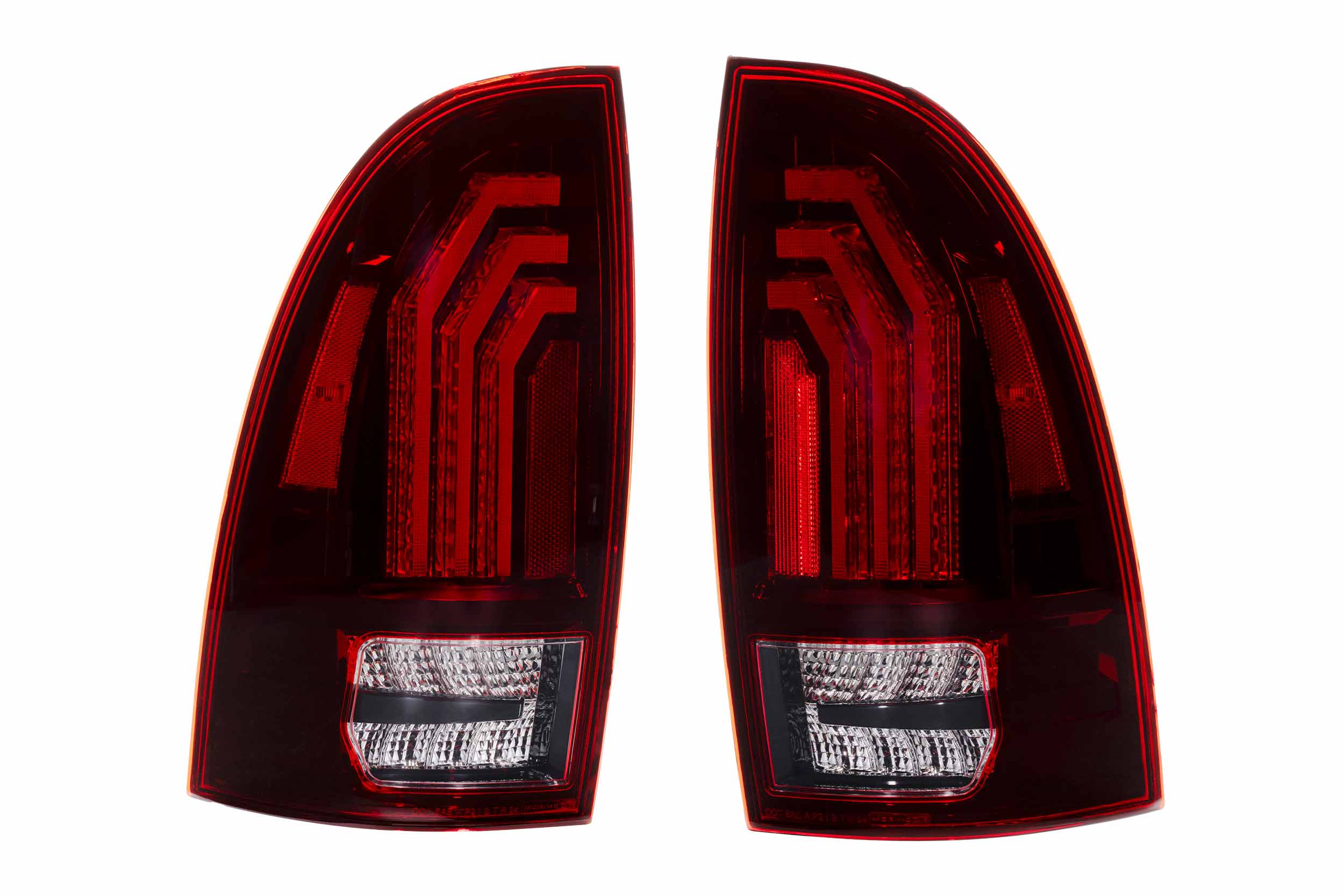 XB LED Tail Lights: 2005-2015 Toyota Tacoma, Set (Choose Red or Clear Lens) - Apollo Off-Road