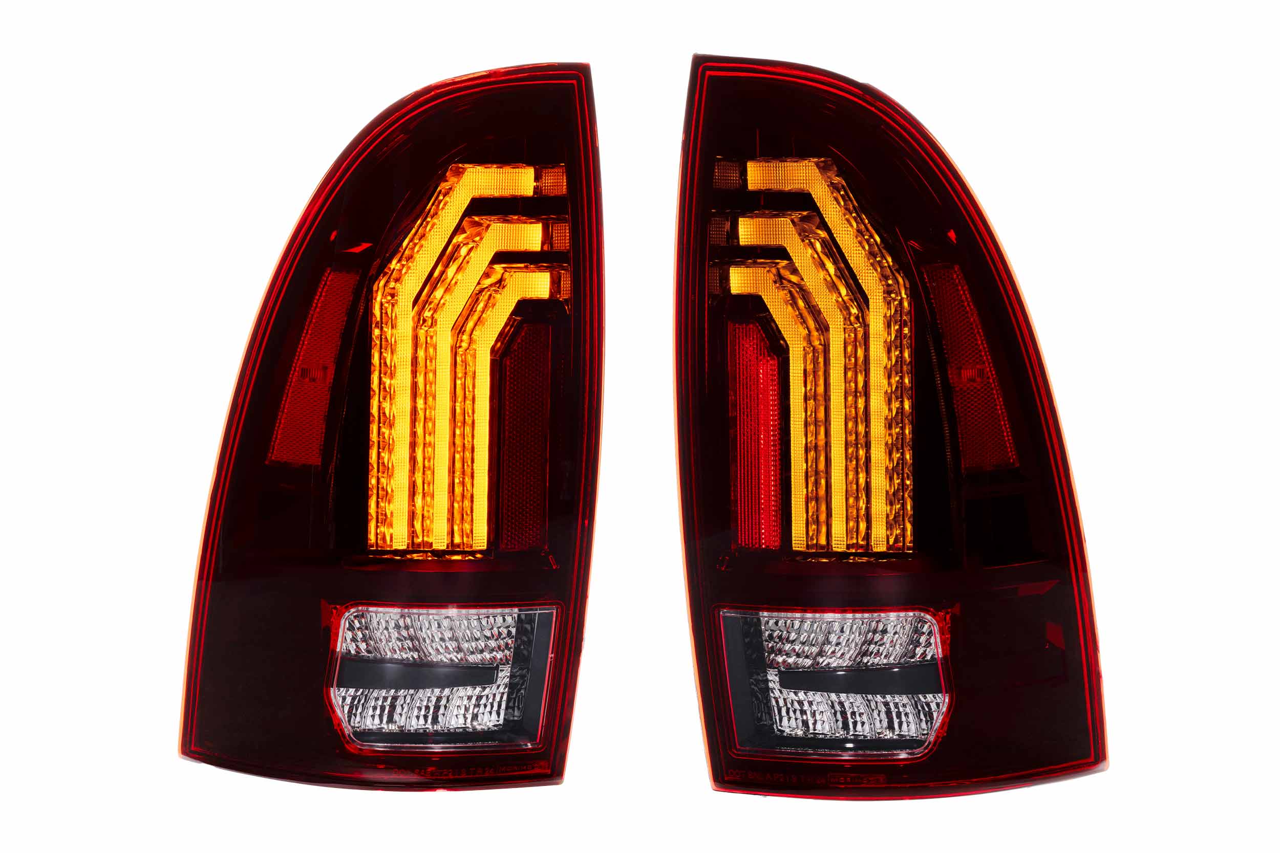 XB LED Tail Lights: 2005-2015 Toyota Tacoma, Set (Choose Red or Clear Lens) - Apollo Off-Road