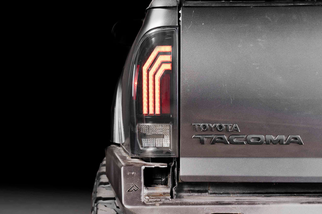 XB LED Tail Lights: 2005-2015 Toyota Tacoma, Set (Choose Red or Clear Lens) - Apollo Off-Road