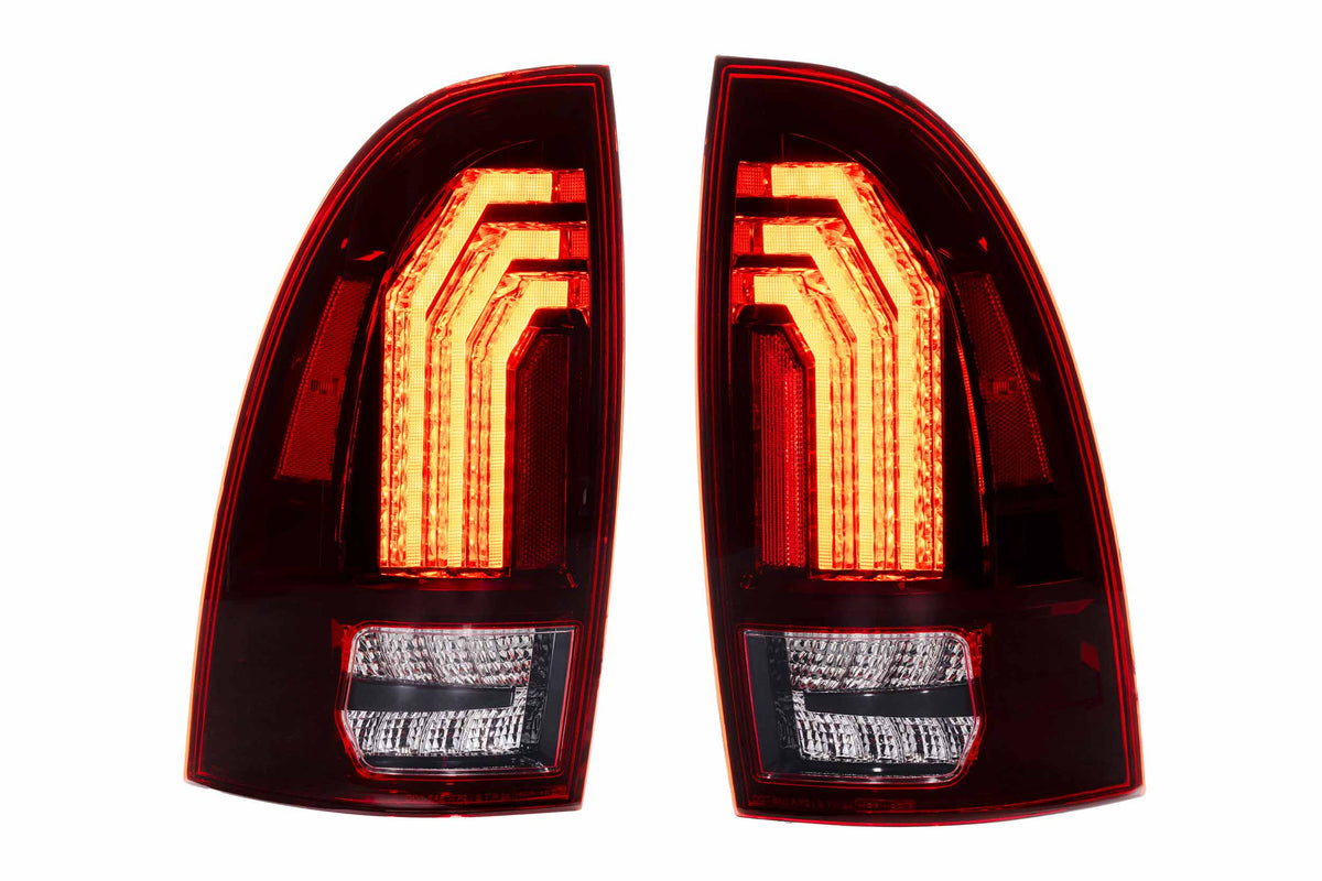 XB LED Tail Lights: 2005-2015 Toyota Tacoma, Set (Choose Red or Clear Lens) - Apollo Off-Road
