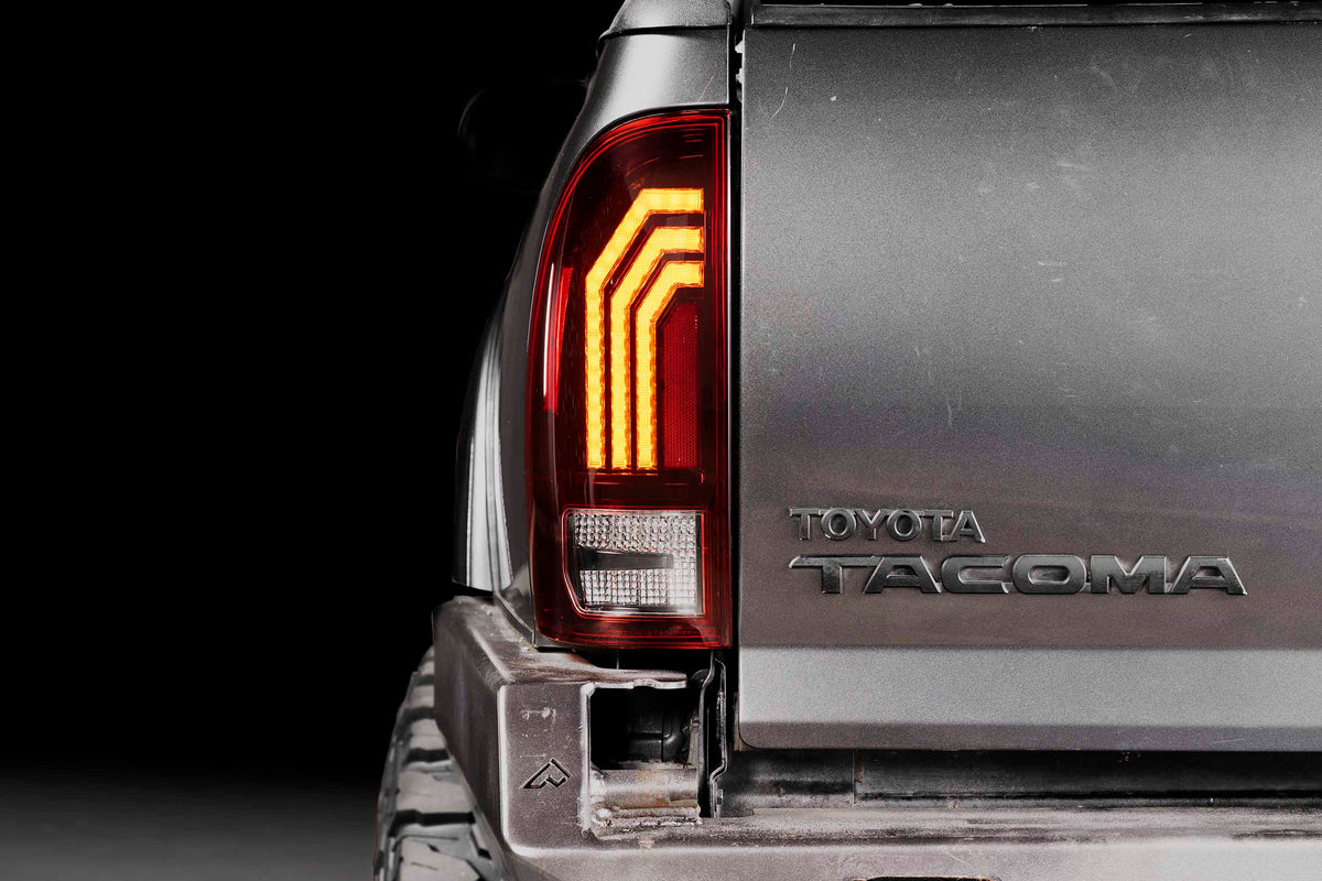 XB LED Tail Lights: 2005-2015 Toyota Tacoma, Set (Choose Red or Clear Lens) - Apollo Off-Road