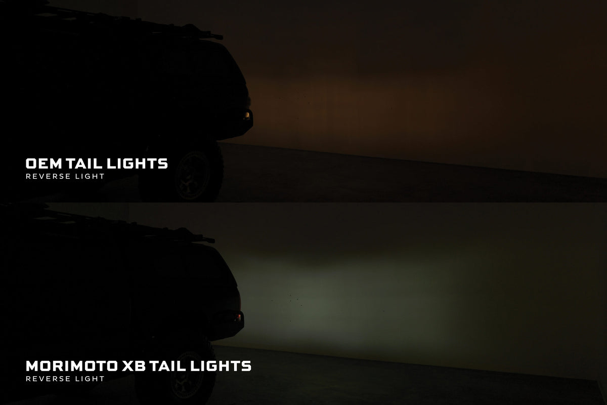 XB LED Tail Lights: 2005-2015 Toyota Tacoma, Set (Choose Red or Clear Lens) - Apollo Off-Road