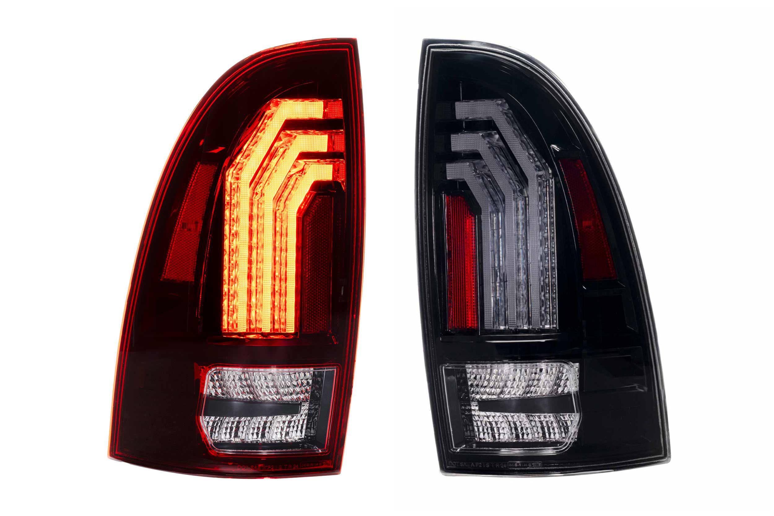 XB LED Tail Lights: 2005-2015 Toyota Tacoma, Set (Choose Red or Clear Lens) - Apollo Off-Road