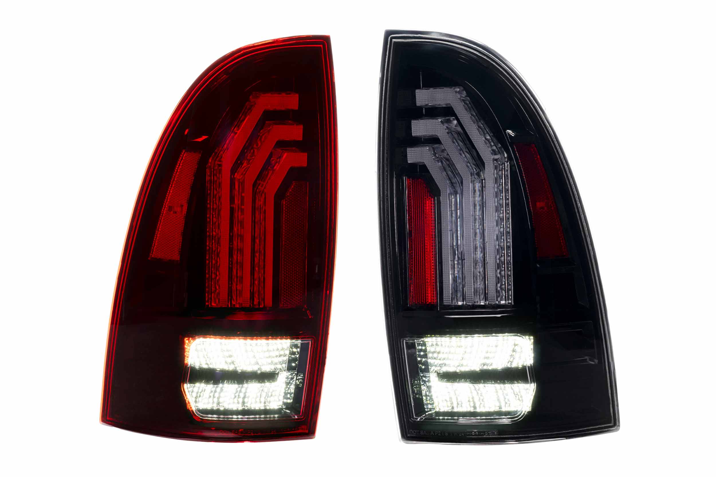 XB LED Tail Lights: 2005-2015 Toyota Tacoma, Set (Choose Red or Clear Lens) - Apollo Off-Road