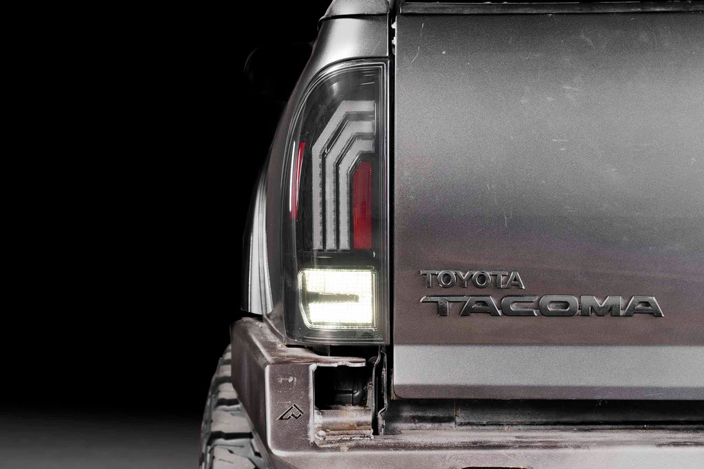 XB LED Tail Lights: 2005-2015 Toyota Tacoma, Set (Choose Red or Clear Lens) - Apollo Off-Road