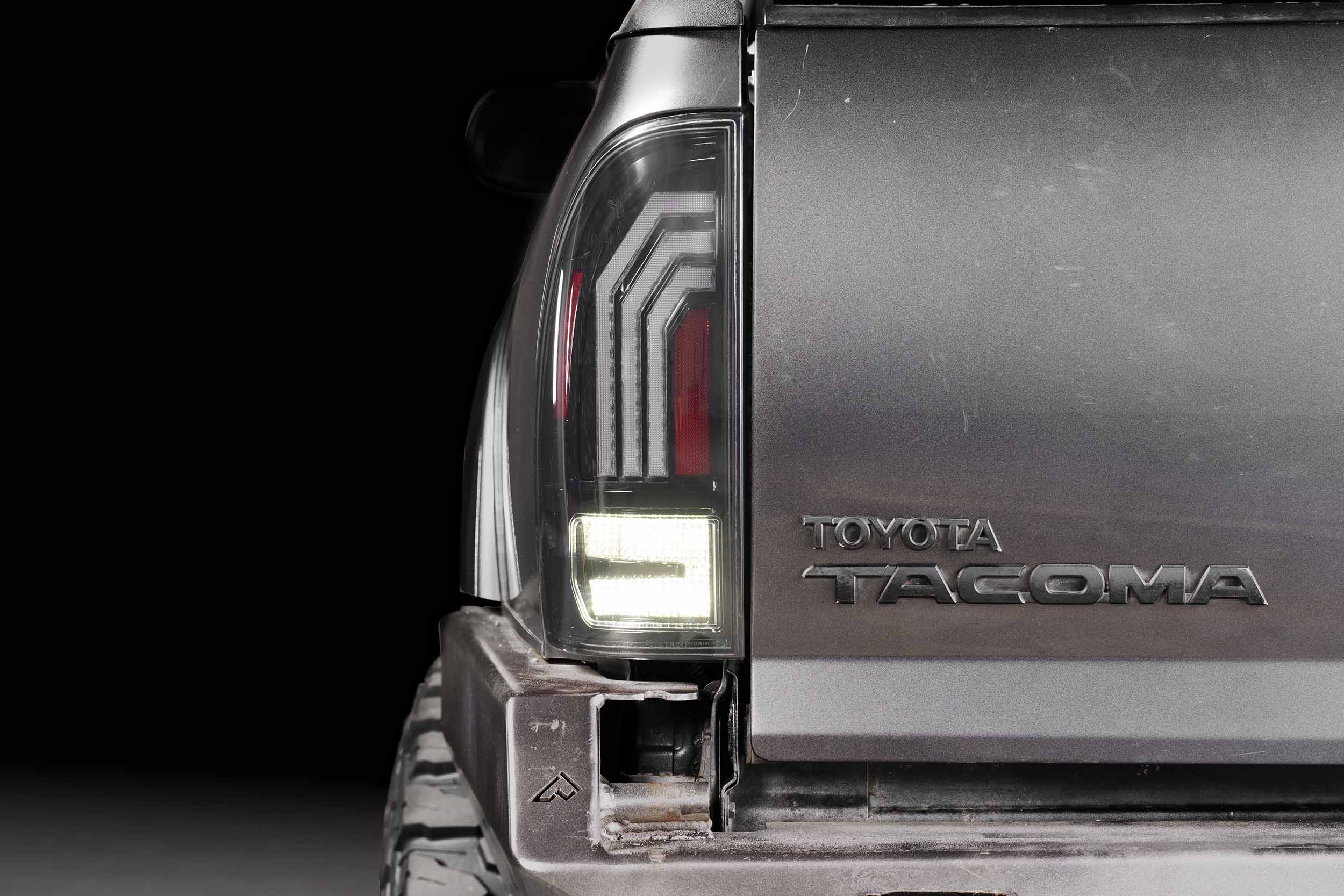 XB LED Tail Lights: 2005-2015 Toyota Tacoma, Set (Choose Red or Clear Lens) - Apollo Off-Road