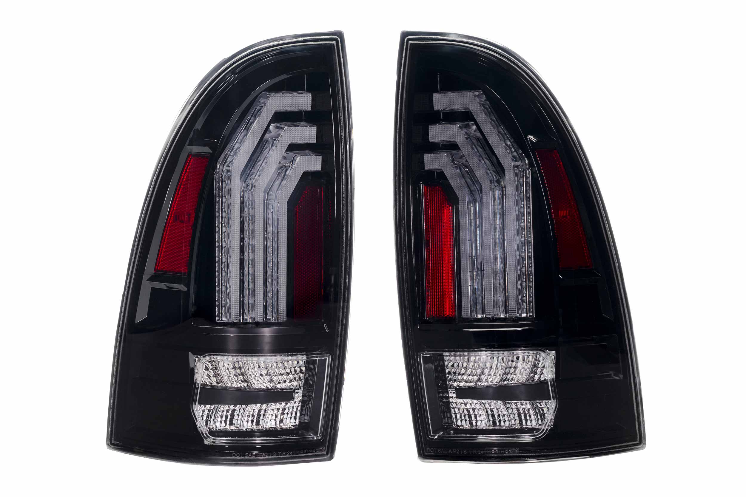 XB LED Tail Lights: 2005-2015 Toyota Tacoma, Set (Choose Red or Clear Lens) - Apollo Off-Road