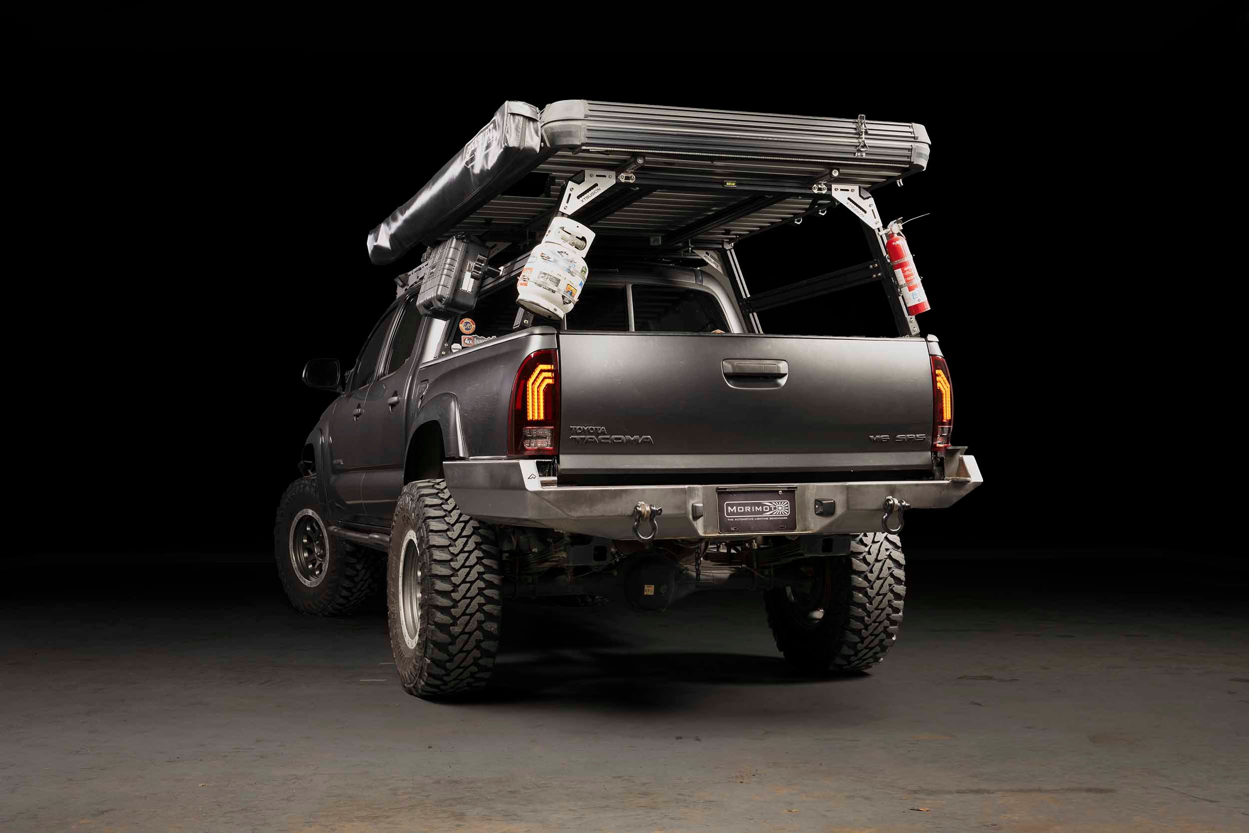 XB LED Tail Lights: 2005-2015 Toyota Tacoma, Set (Choose Red or Clear Lens) - Apollo Off-Road