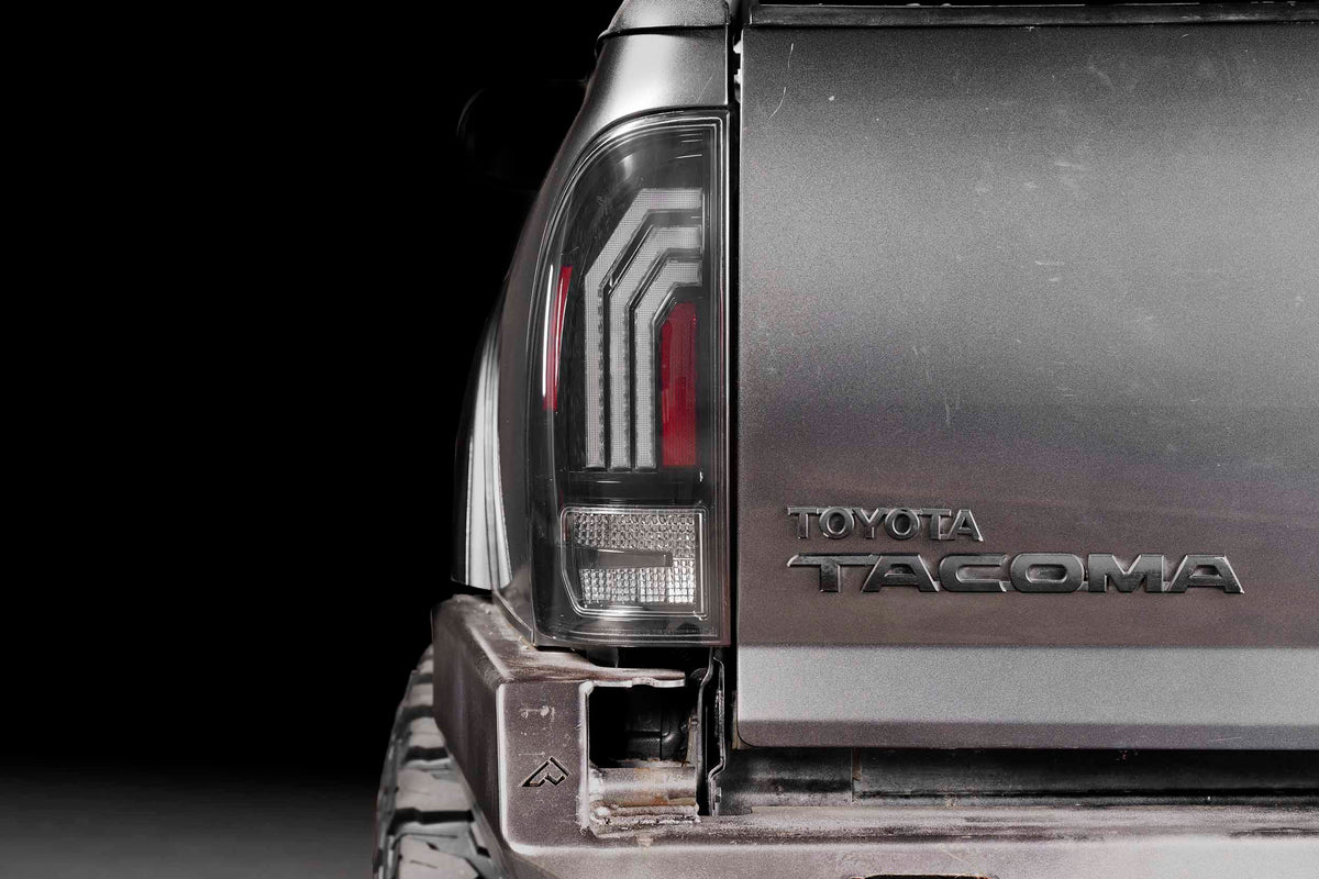 XB LED Tail Lights: 2005-2015 Toyota Tacoma, Set (Choose Red or Clear Lens) - Apollo Off-Road