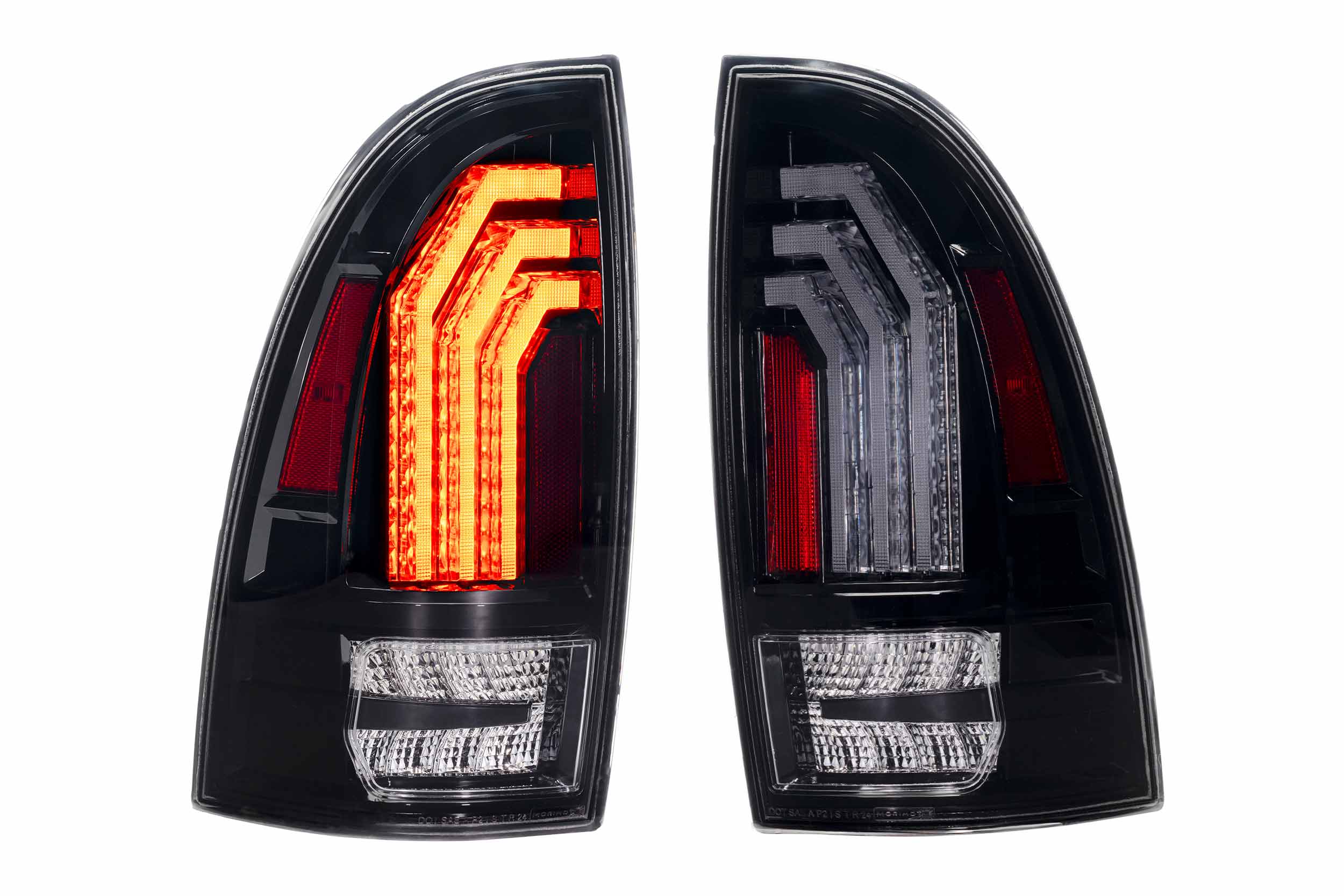 XB LED Tail Lights: 2005-2015 Toyota Tacoma, Set (Choose Red or Clear Lens) - Apollo Off-Road