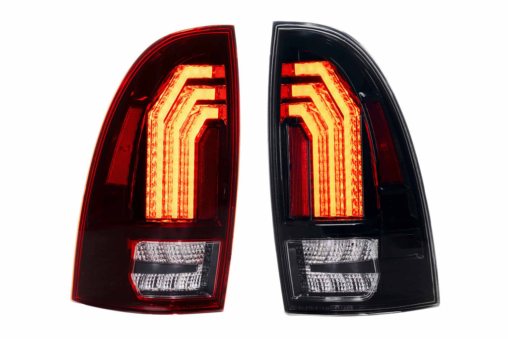 XB LED Tail Lights: 2005-2015 Toyota Tacoma, Set (Choose Red or Clear Lens) - Apollo Off-Road