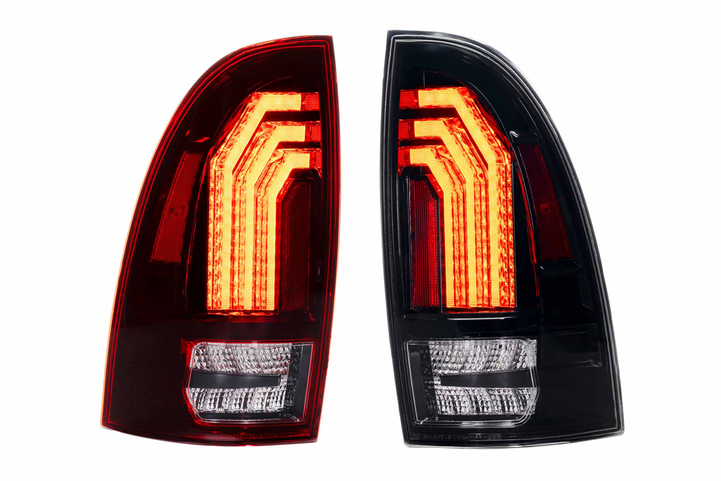 XB LED Tail Lights: 2005-2015 Toyota Tacoma, Set (Choose Red or Clear Lens) - Apollo Off-Road