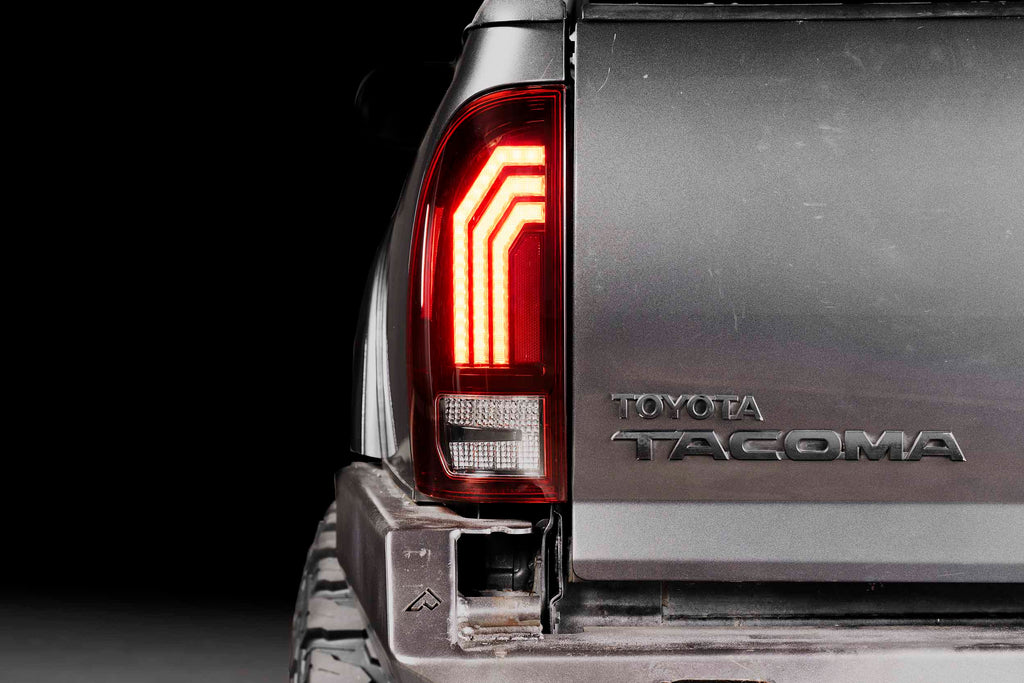 XB LED Tail Lights: 2005-2015 Toyota Tacoma, Set (Choose Red or Clear Lens) - Apollo Off-Road