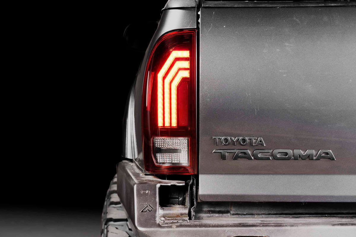 XB LED Tail Lights: 2005-2015 Toyota Tacoma, Set (Choose Red or Clear Lens) - Apollo Off-Road