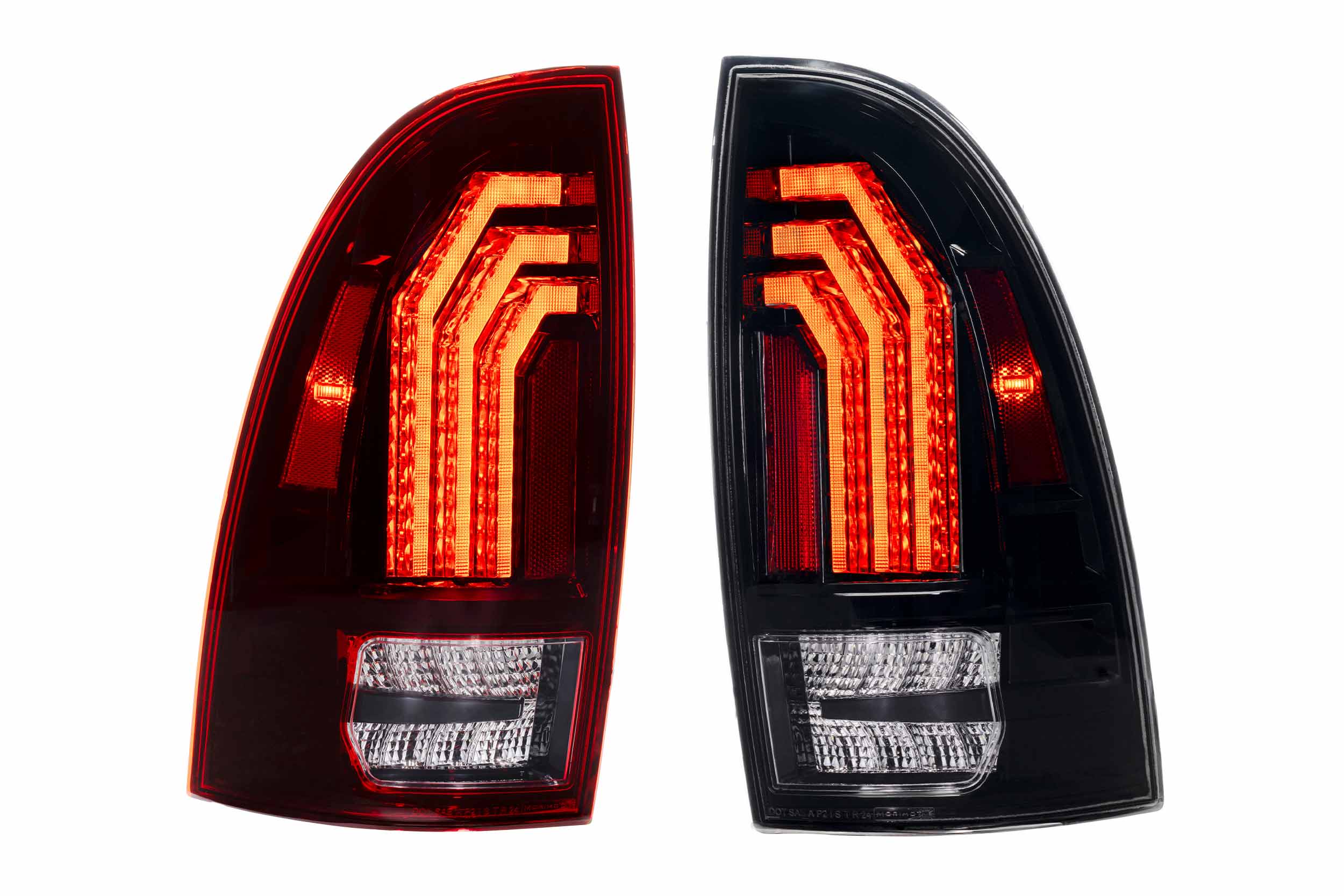 XB LED Tail Lights: 2005-2015 Toyota Tacoma, Set (Choose Red or Clear Lens) - Apollo Off-Road