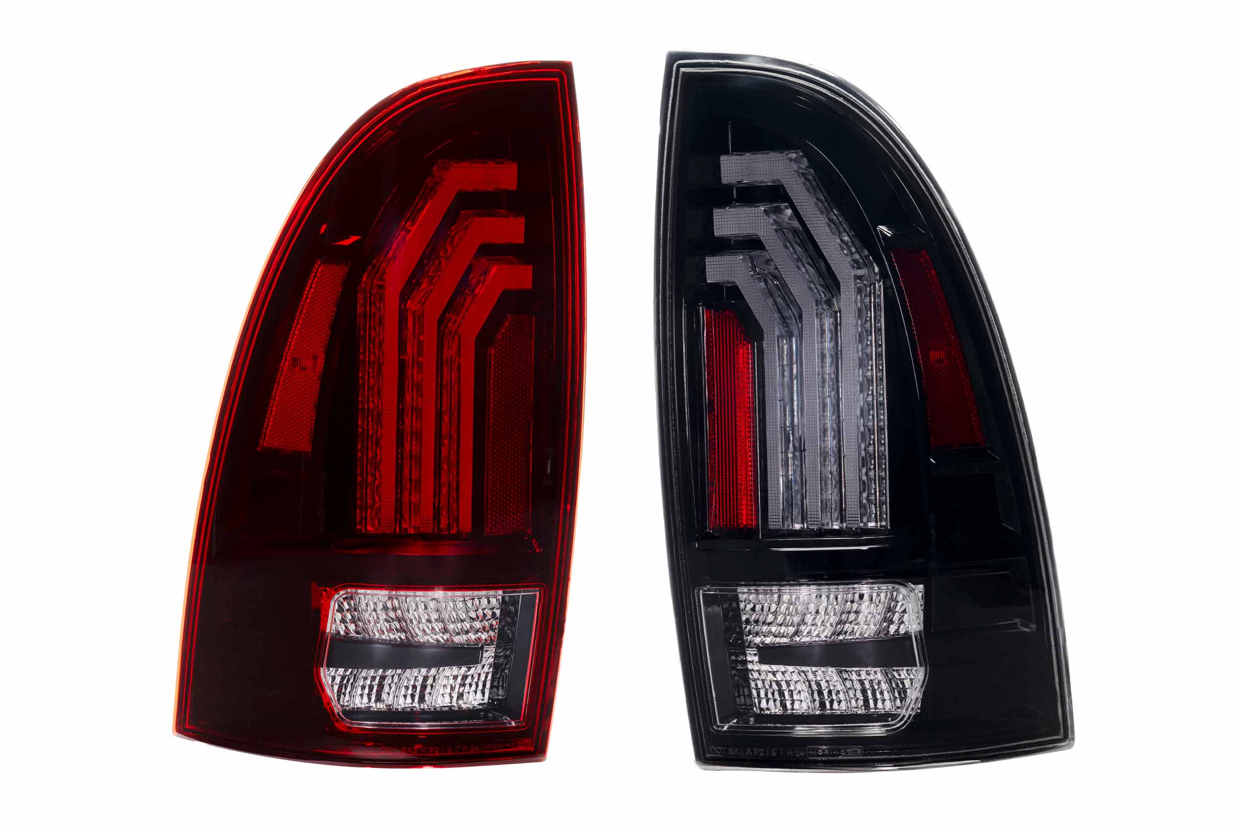 XB LED Tail Lights: 2005-2015 Toyota Tacoma, Set (Choose Red or Clear Lens) - Apollo Off-Road