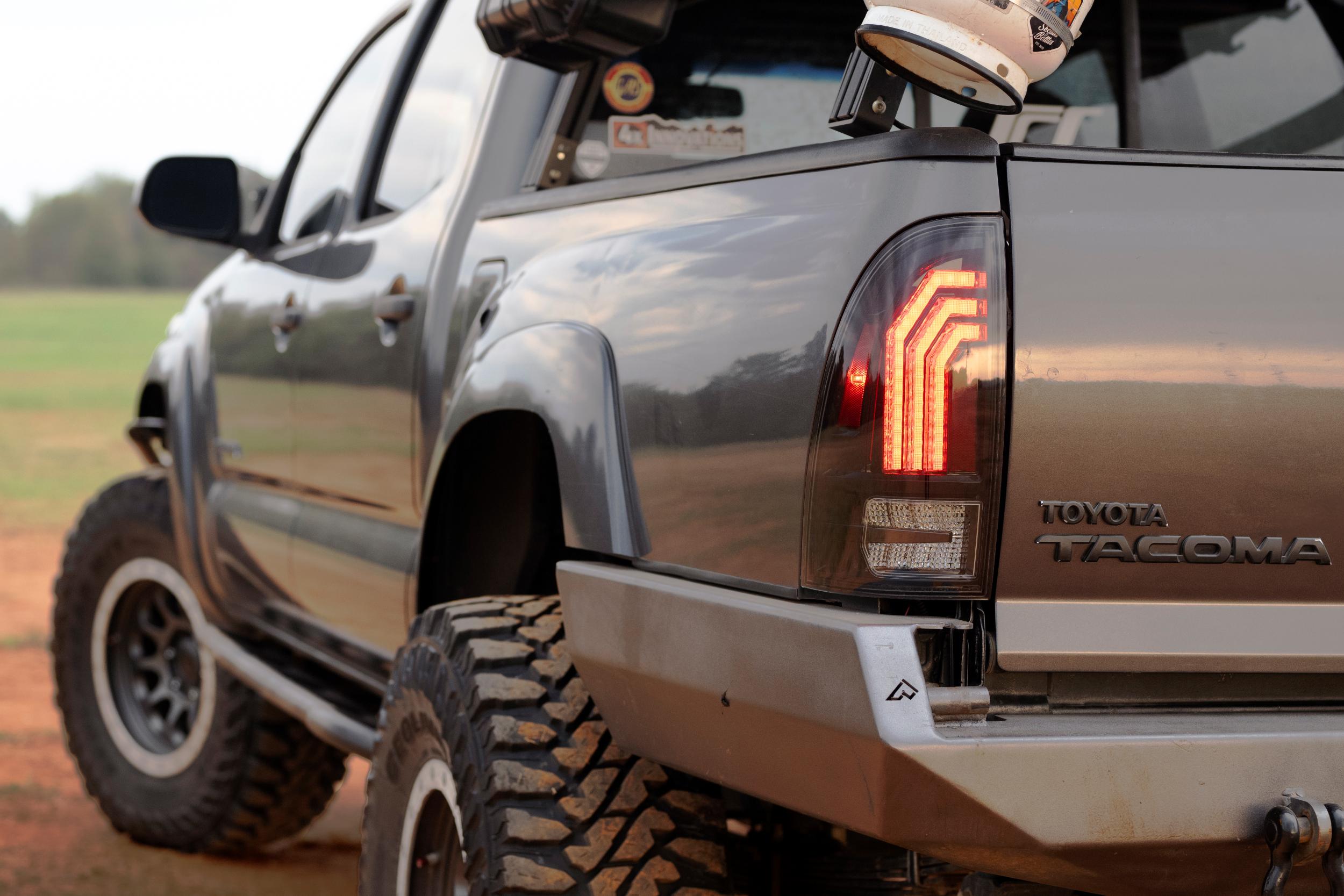 XB LED Tail Lights: 2005-2015 Toyota Tacoma, Set (Choose Red or Clear Lens) - Apollo Off-Road