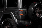 XB LED Tail Lights: 2018+ Jeep Wrangler JL, Set (Choose Smoked or Red Lens) - Apollo Off-Road