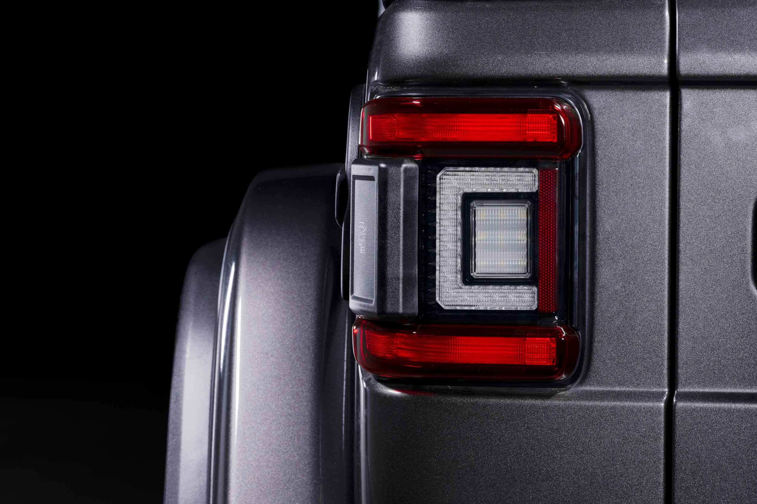 XB LED Tail Lights: 2018+ Jeep Wrangler JL, Set (Choose Smoked or Red Lens) - Apollo Off-Road