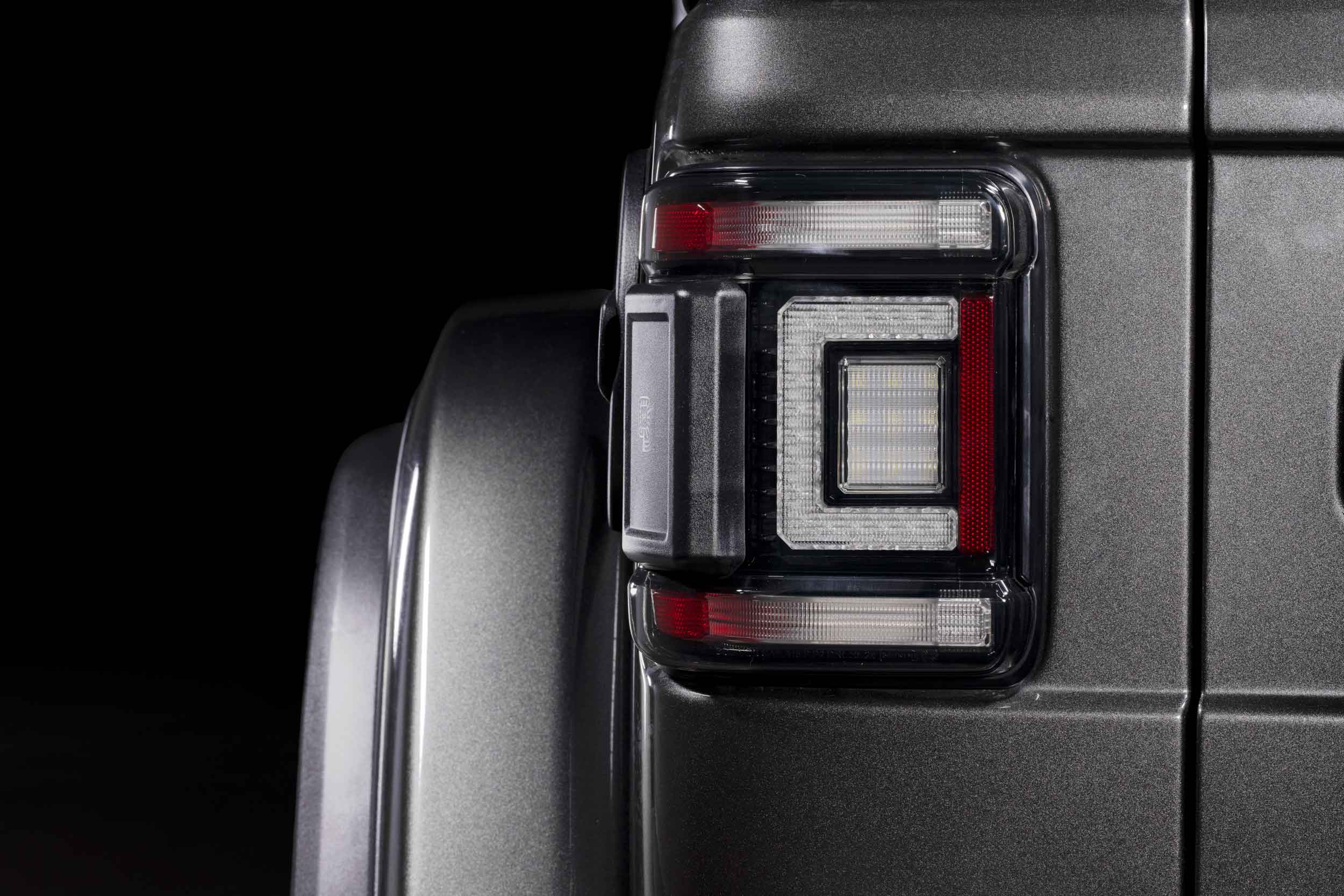 XB LED Tail Lights: 2018+ Jeep Wrangler JL, Set (Choose Smoked or Red Lens) - Apollo Off-Road