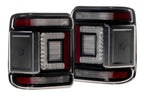 XB LED Tail Lights: 2018+ Jeep Wrangler JL, Set (Choose Smoked or Red Lens) - Apollo Off-Road