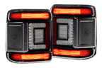 XB LED Tail Lights: 2018+ Jeep Wrangler JL, Set (Choose Smoked or Red Lens) - Apollo Off-Road