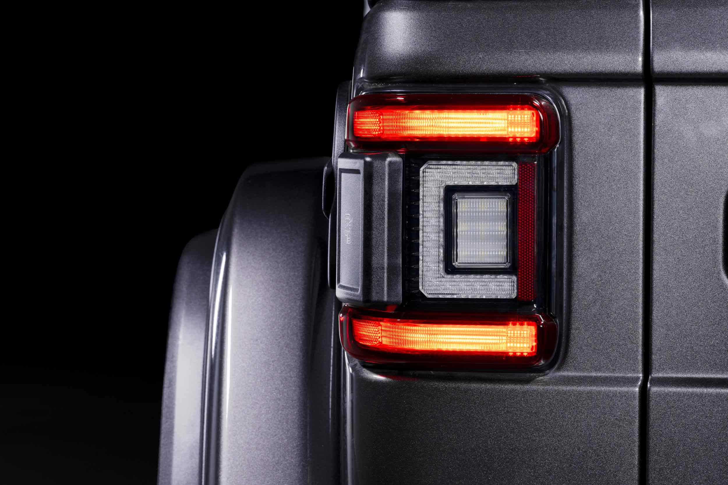 XB LED Tail Lights: 2018+ Jeep Wrangler JL, Set (Choose Smoked or Red Lens) - Apollo Off-Road