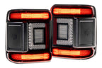 XB LED Tail Lights: 2018+ Jeep Wrangler JL, Set (Choose Smoked or Red Lens) - Apollo Off-Road
