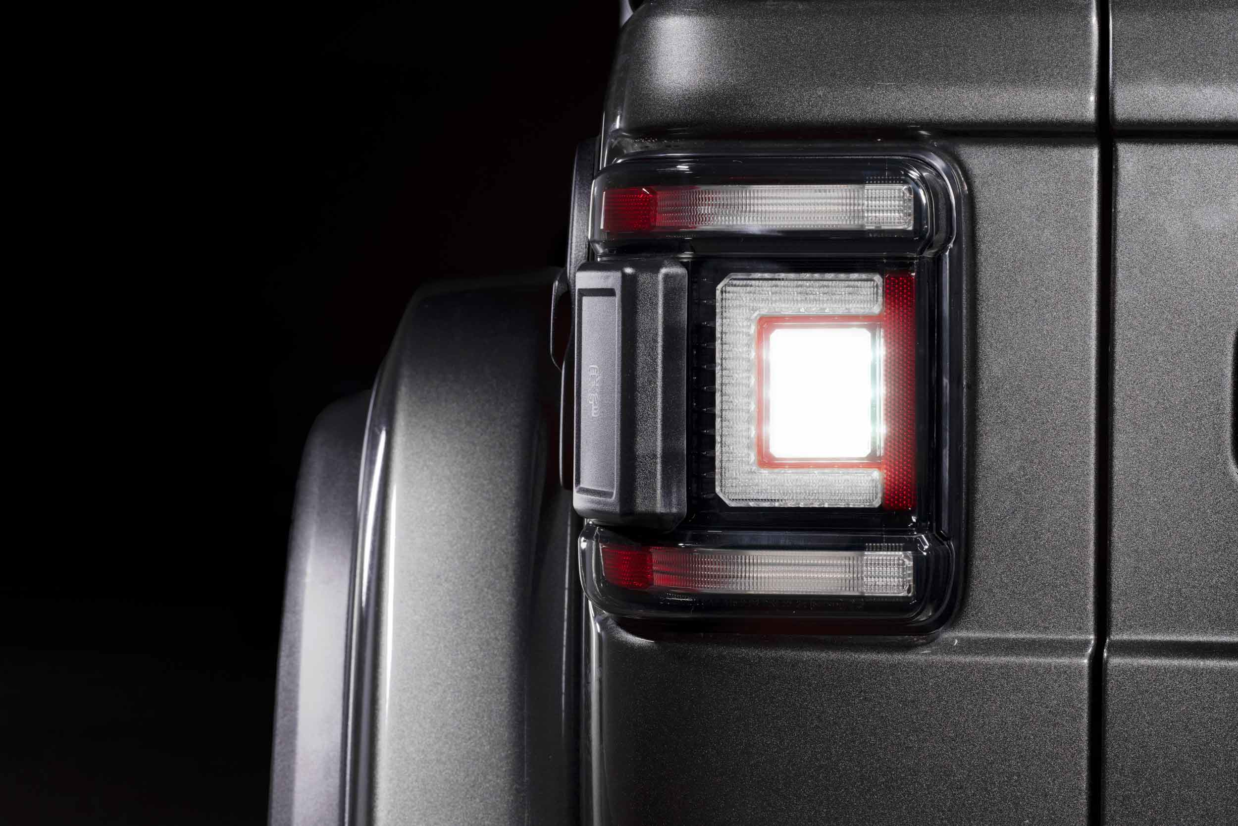 XB LED Tail Lights: 2018+ Jeep Wrangler JL, Set (Choose Smoked or Red Lens) - Apollo Off-Road